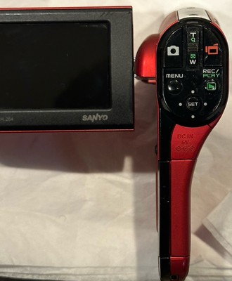 Sanyo Xacti VPC-CG20EX 10.0MP HD Digital Video Camera Camcorder Red