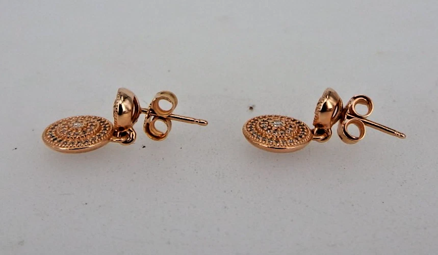 Pandora: Ohrstecker Cubic Zirkonia Sterling Silber Roségold vergoldet (130661) - Bild 4 von 4