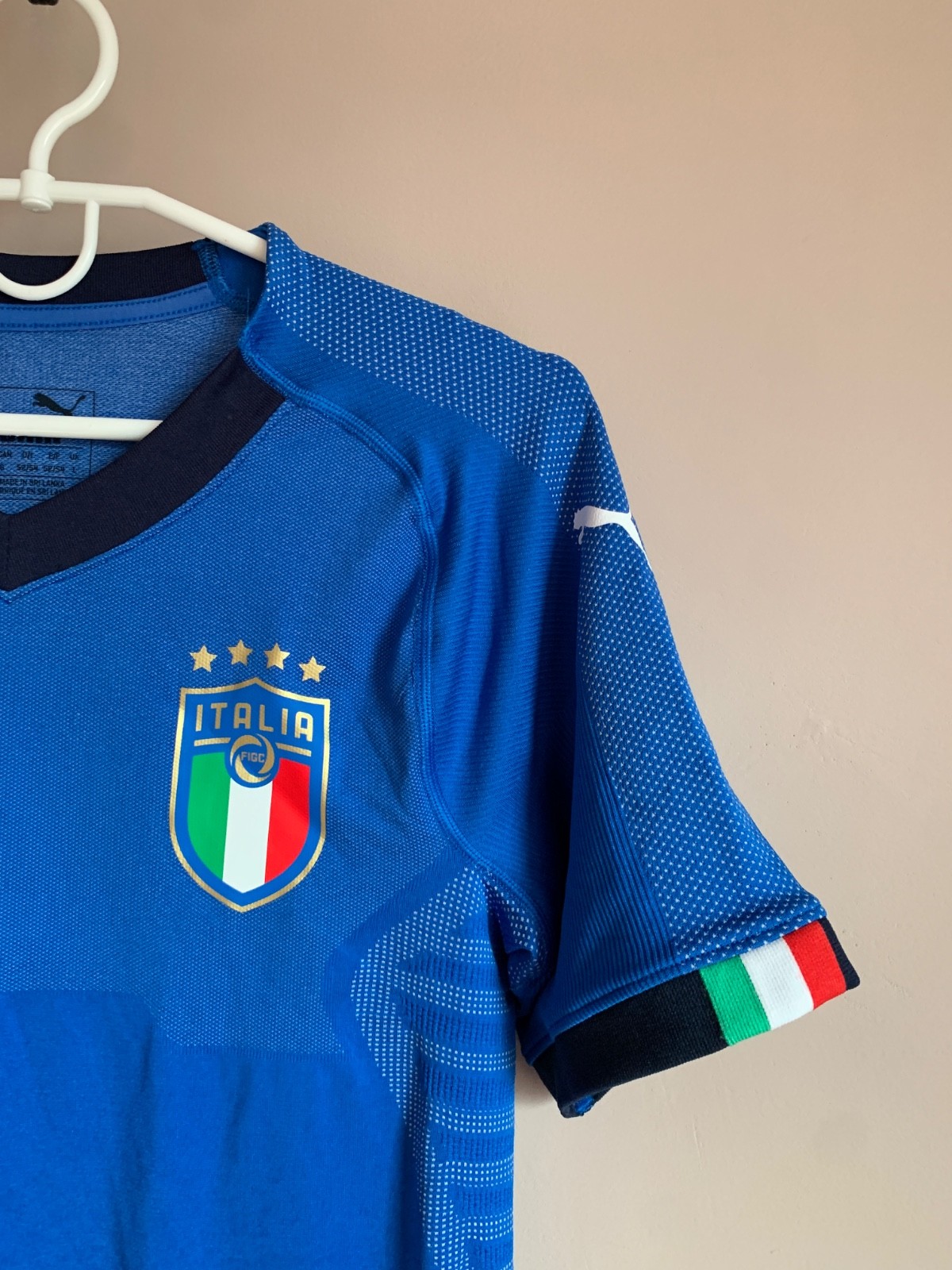 Italy 2017/2018 Home Football Shirt Puma Player Issue Soccer Jersey Size L thumbnail 4