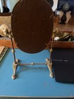 Vintage English Brass Tabletop Shaving/Vanity Mirror — photo 5
