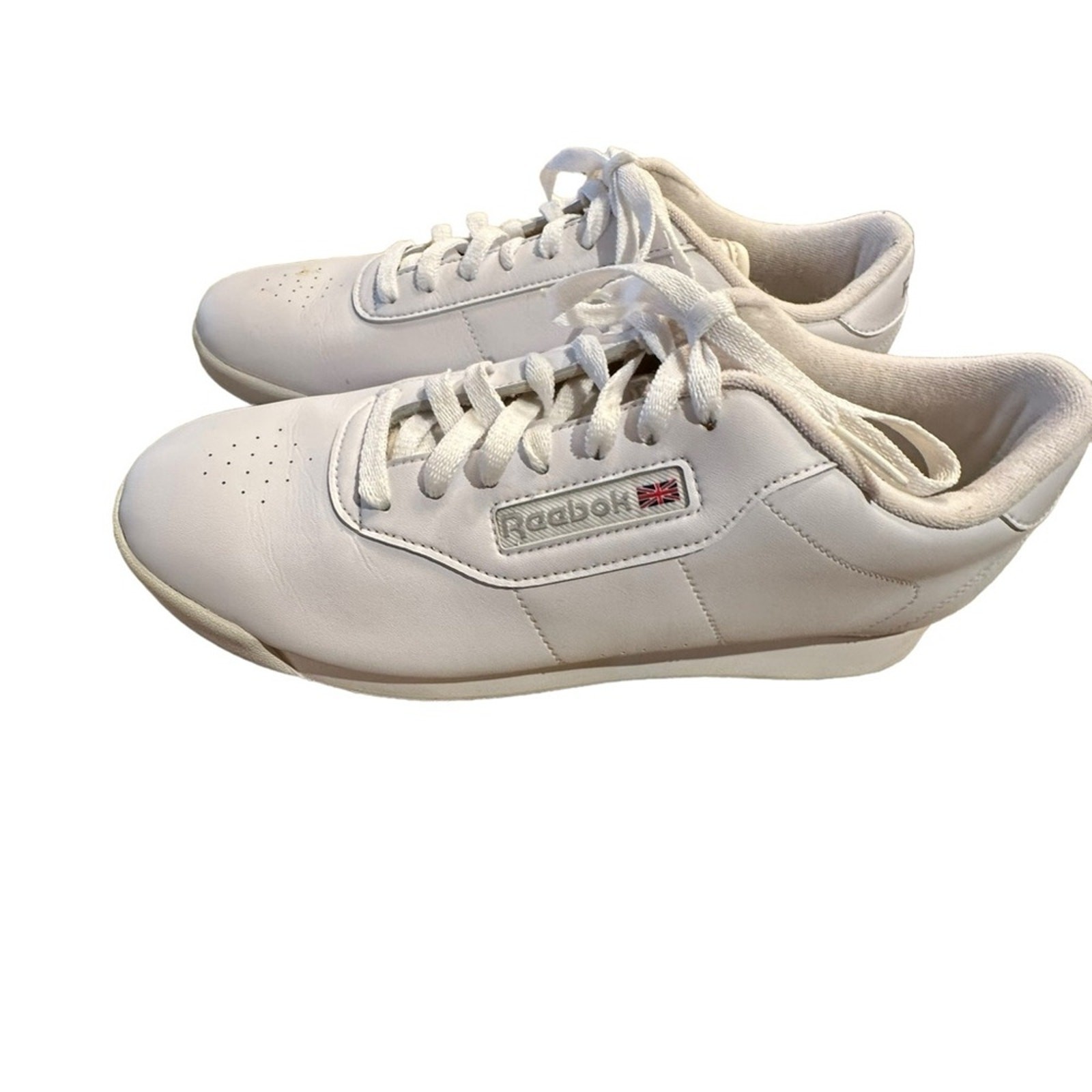 Reebok Classic White Leather Sneakers in a Womens Size 10 thumbnail 8