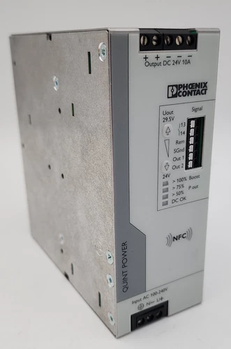 PHOENIX CONTACT 2904601 QUINT4-PS/1AC/24DC/10 DIN MOUNT POWER SUPPLY