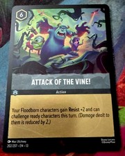 Disney Lorcana Attack of the Vine Attack Of The Vine 202/207 Foil Rare NM