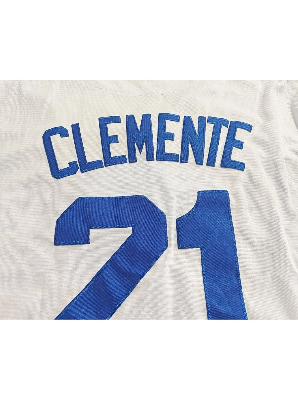 Men's #21 Santurce Crabs Roberto Clemente White Baseball Jersey