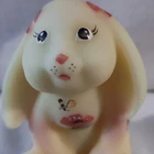 Fenton Hand Painted Limited Edition Rabbit Bermese Figurine Floral Signed USA