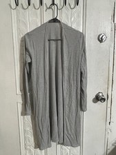 Gray Knit Long Sleeve cardigan for Women
