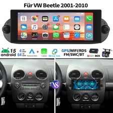 DAB+ Für VW Beetle 2001-2010 Android 15 Autoradio 4+64G Wireless Carplay GPS RDS