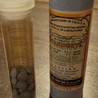 STANNOX STANNO Vintage Brown Medicine Bottle w/ Label Metallic Tin Oxide — photo 5