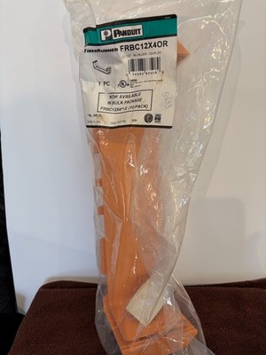 Panduit FRBC12X4OR Fiber Runner, Yellow NEW IN PACKAGE 12'' QUIKLOCK COUPLER