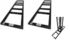 Two 2 6"x40" Flat Metal Frame Base For 5"x5" Black Trussing Bolted Box Truss