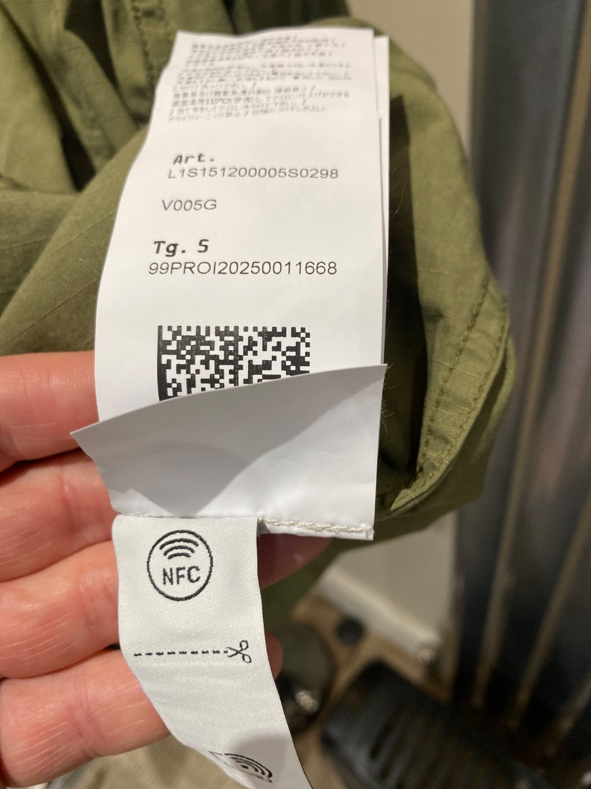 STONE ISLAND ORGANIC MILITARY GREEN OVERSHIRT - S Rrp £465 image 5