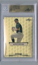 Mitch Keller 2017 Leaf Pre-Production Proof Metal Draft Superfractor Prismatic