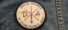 Harry Potter Proud Member of Dumbledore's Army 3.25 Inch Iron On Patch