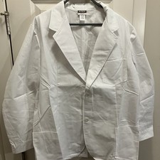 Barco Mr. Barco Men  s Lab Coat Style 0619L Size 48 White - New