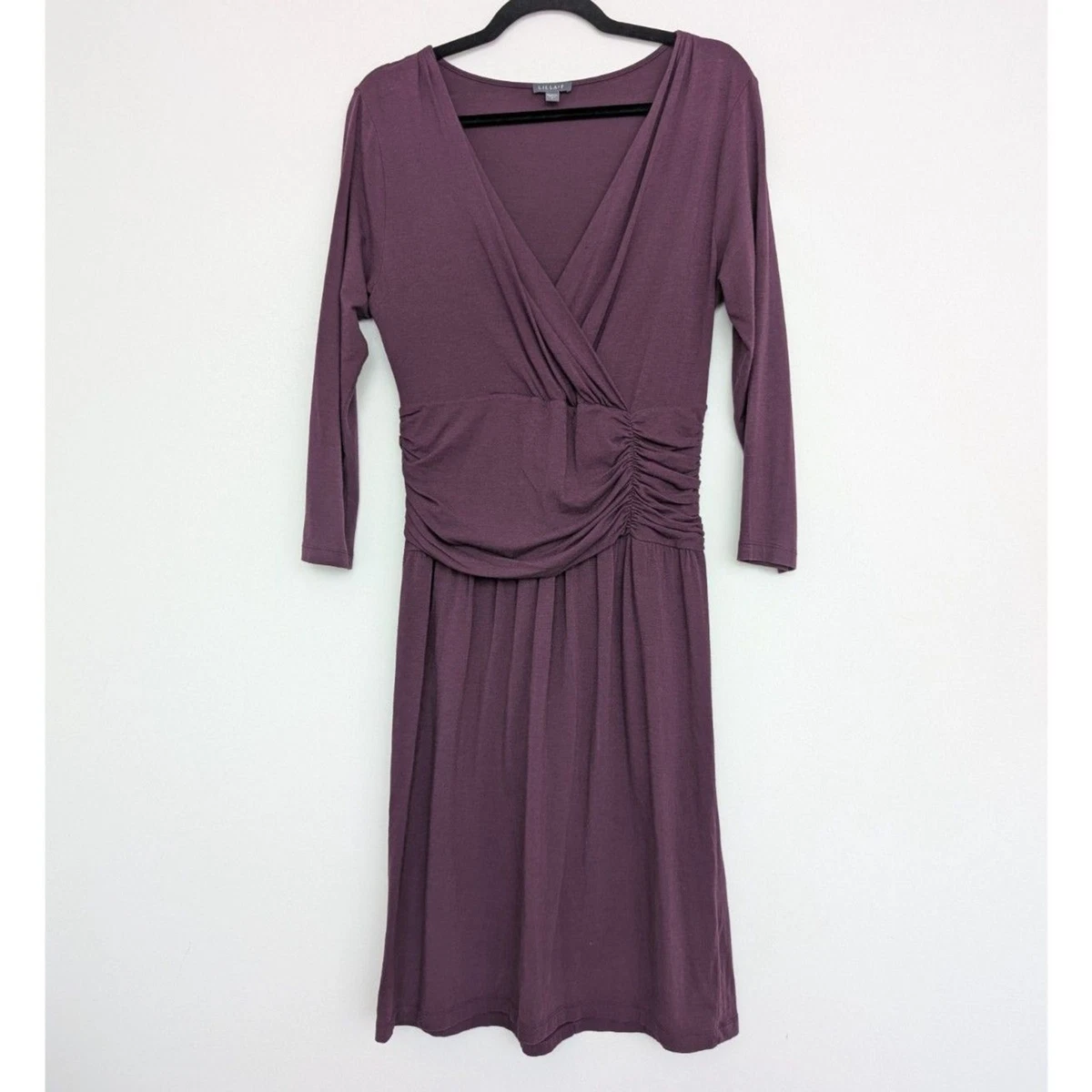 green emerald velvet dress Lilla P Split Neck Dress in Ruby