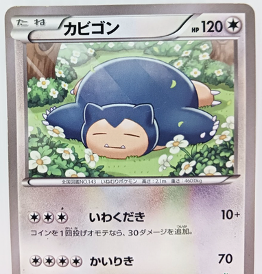 Snorlax 026/039 HXY Happy in the flower field Pokemon Card Vg