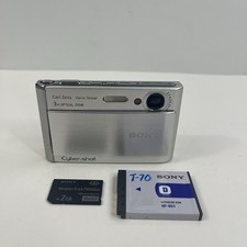 Sony Cyber-shot DSC-T70 Digital Camera  Powers On, White Screen For PARTS Repair