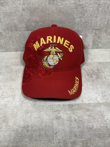 Marines Shadow Embroidery Cap (RED) One Size New