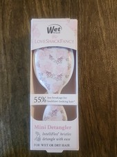 Wet Brush Love Shack Fancy MINI Smooth Detangler Wet Dry Hair Brush Rose Beaux