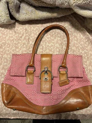 Coach Pink Soho Handbag for sale | eBay