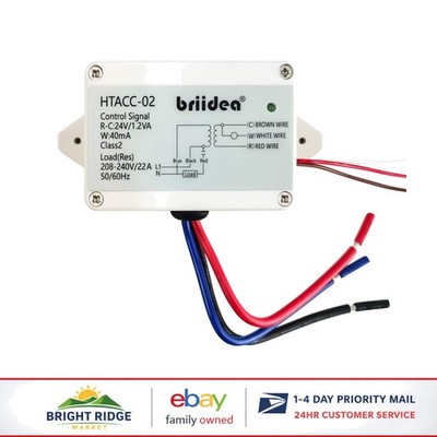 Electric Heating Relay for 24V Thermostats with Easy Installation Design