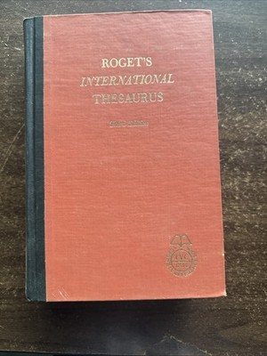 Roget's International Thesaurus Third Edition Hardcover copyright 1962 