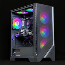 Gaming PC Ryzen 5 5500 GTX 1660 Super 16GB Ram 512GB SSD RGB Office Desktop PC