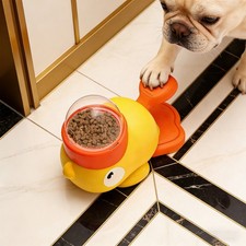 Pet Feeder Duck-Shaped Interactive Treat Dispenser for Dogs and Cats