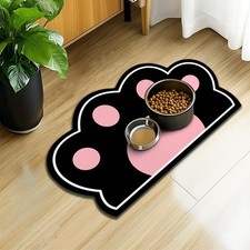 Pet Food Mat 12x20 Inch Absorbent Floor Dog Cat Water Bowl Placemat Washable