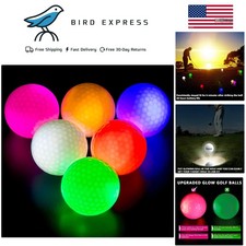 Glow in The Dark Golf Balls 6 Pack LED Night Golf Balls Light Up Gift for Men