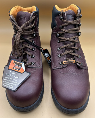 Timberland Pro Boots Mens Size 11.5 M Titan Alloy Toe Work Dark Mocha Leather Timberland Pro Men main image 2