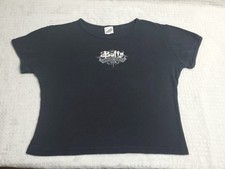 Vintage 1999 Buffy the Vampire Slayer Shirt Baby Tee Crop Top Black 90s READ 
