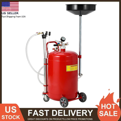 #ad 20 Gallon Waste Oil Drain Tank Pneumatic Oil Drainer Oil Extractor and Collector $146.29