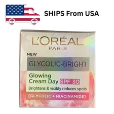 L'Oreal Paris Glycolic Bright Glowing Day Cream 50ml US Shipping