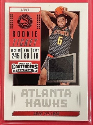 2018-19 Panini Contenders Omari Spellman Rookie Ticket Jersey #RT-OSP Basketball