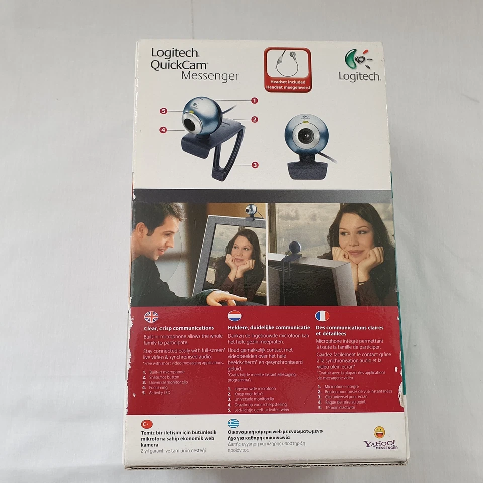 Logitech Quickcam Messenger USB Webcam with Headset – New Sealed Box - Image 4 of 4