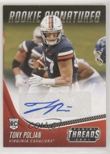 2021 Chronicles Draft Picks Threads Rookie Signatures Tony Poljan Auto 0c2