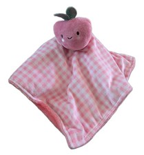 Carters Just One You Strawberry Pink Plaid Lovey Nunu Minky Security Blanket Toy