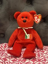 1999 TY Original Beanie Baby Osito Bear Mexico Flag with Tag
