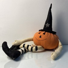 Vintage Halloween Jack O Lantern Sitter Pumpk...