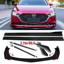 Front Bumper Lip Spoiler Splitter Car Body Rear For Mazda 2 3 5
