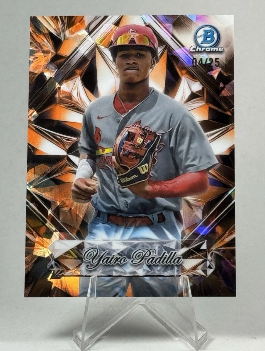 2025 Bowman Chrome Sapphire YAIRO PADILLA /25 Sapphire Selections Orange Ref SSP
