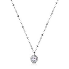 Collana Donna Sagapo Aurora Acciaio e dorato Pendente Punto Luce Cristallo