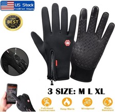 Men's Thermal Winter Warm Gloves Waterproof Windproof Touch Screen Glove Gift US