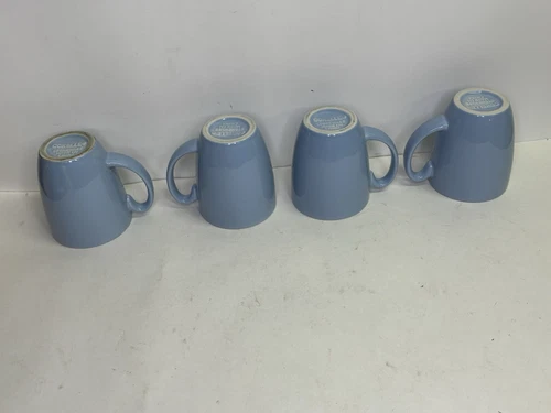 Corelle Corning Stoneware Light Blue Periwinkle 12oz Mugs Cups Coffee Set Of 4