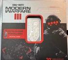 PAMP Suisse Call of Duty Modern Warfare III 1 oz .999 Silver Bar w Assay