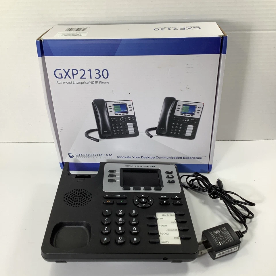 Solo cable de caja telefónica IP empresarial Grandstream GXP2130 Foto 2 de 4