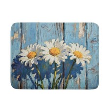 Daisy Floral Dish Drying Mat for Kitchen Counter 18x24 Spring Summer Theme Wo...