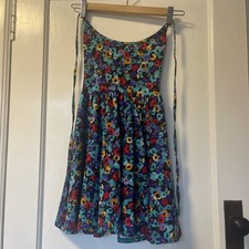 American Apparel Mini Skater Halter Neck Floral Summer Dress Size 6 (XS)
