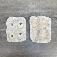 Clay Magic 1986 Mr Mrs Santa Bulb Huggers Ceramic Slip Casting Mold J408 Clay Magic 1986 Mr Mrs Santa Bulb Huggers Ceramic Slip Casting Mold J408